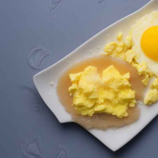 Brazilian tapioca with scrambled egg and cheese