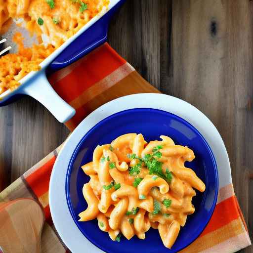 Buffalo chicken mac and cheese casserole
