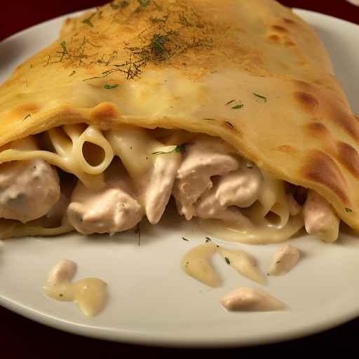 Chicken Alfredo Calzone