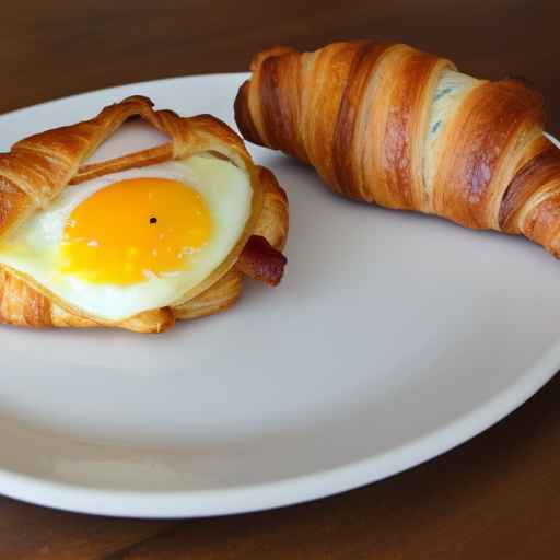 Egg and Bacon Breakfast Croissant
