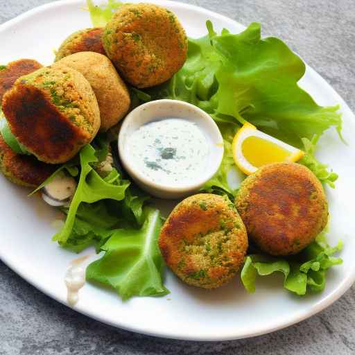 Falafel and Halloumi Wraps with Tahini Dressing and Greek Salad