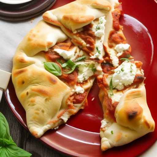 Feta and Mozzarella Calzone