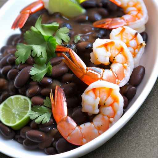 Floridian-style Key Lime Shrimp with Black Beans