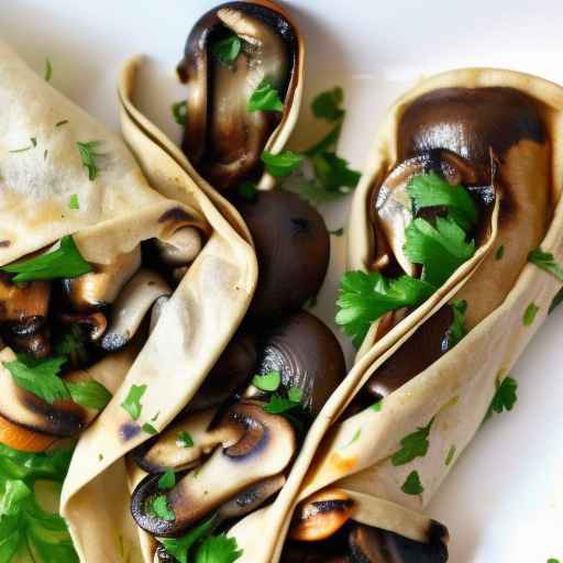 Grilled Mushroom Wraps with Savory Herbs