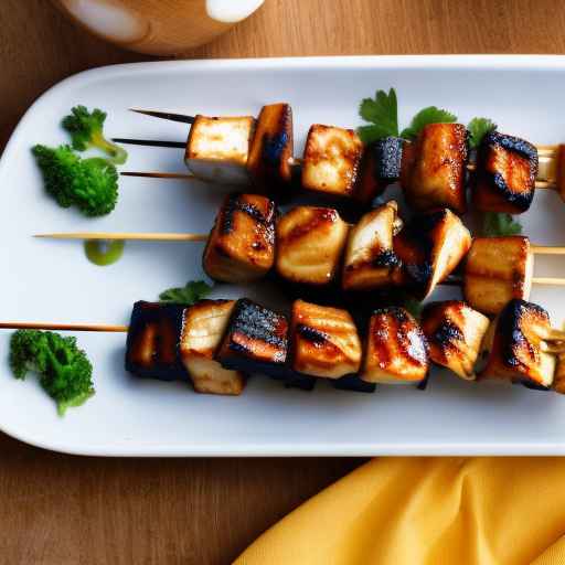 Grilled Teriyaki Tofu Skewers