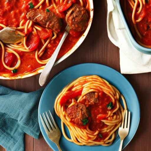 Hearty Meat and Tomato Spaghetti