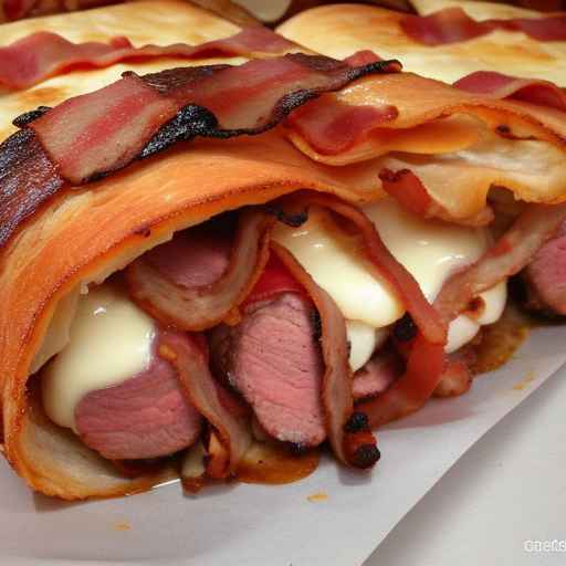 Meat Lover's Turnover with Sausage, Pepperoni, and Bacon