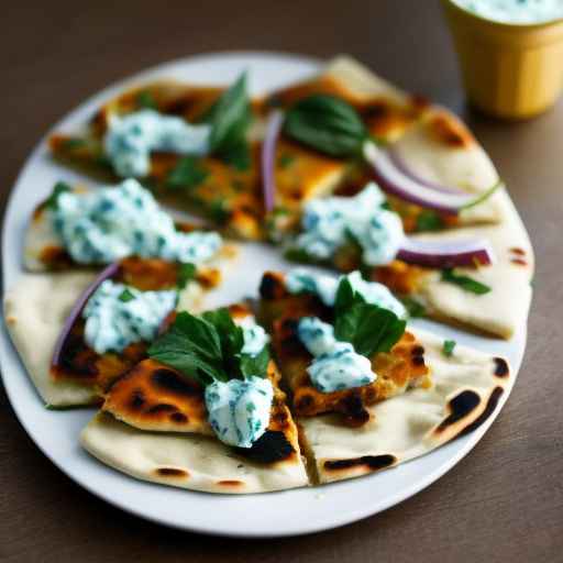 Mediterranean Turkey Flatbread with Tzatziki Sauce