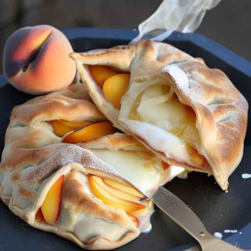 Peach and Brie Calzone