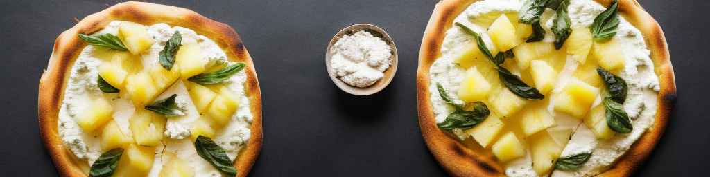 Pineapple and Ricotta Cheese Pizza