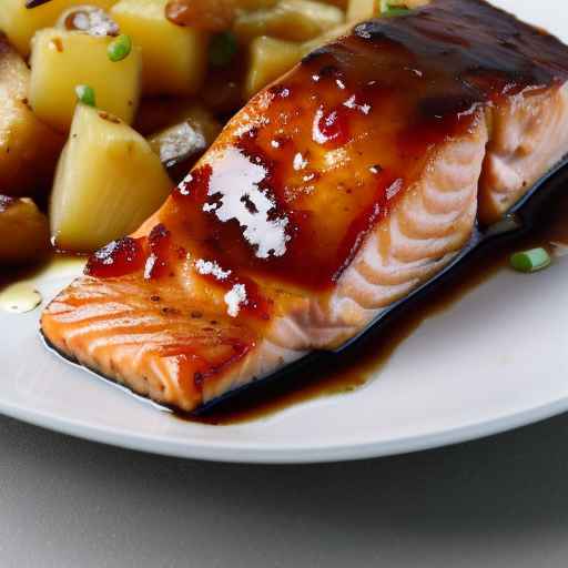 Pineapple Teriyaki Glazed Salmon