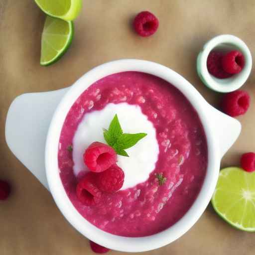 Raspberry and Lime Porridge with Buckwheat