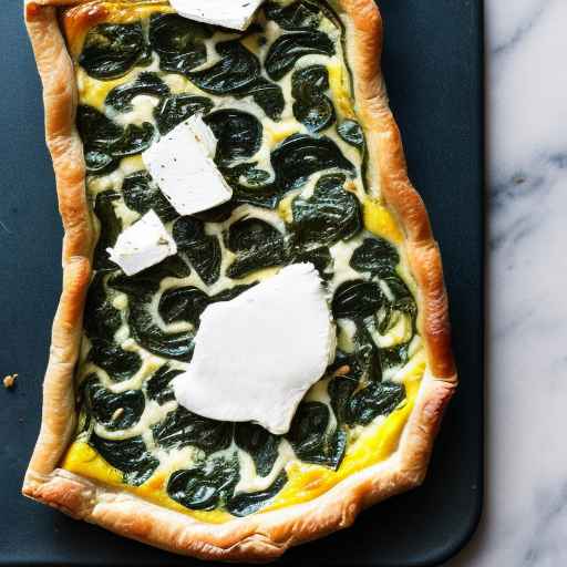 Spinach, Mushroom, and Goat Cheese Breakfast Tart