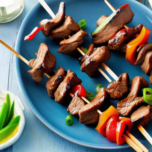 Tangy Beef Teriyaki Skewers