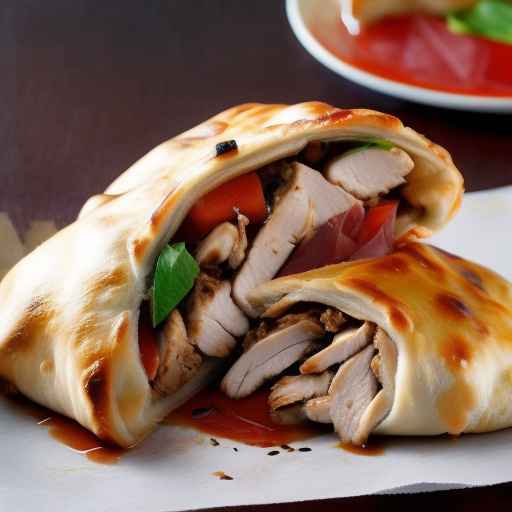 Teriyaki Chicken Calzone