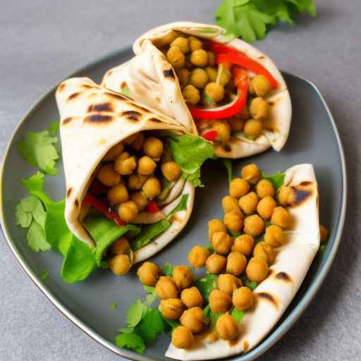 Vegan chickpea shawarma