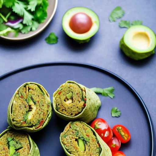 Vegan falafel wraps