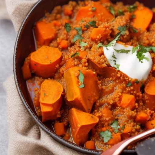 Vegetarian Goulash with Sweet Potatoes and Quinoa